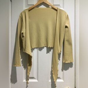 G.Ratio Tan Cotton Open-Front Cardigan
